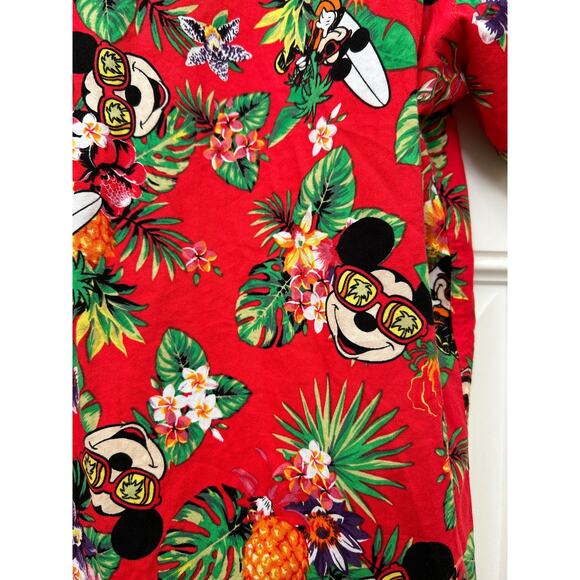 Disney Mickey Tropical Men’s Short Sleeve Shirt Size XL Excellent Condition - Picture 3 of 8